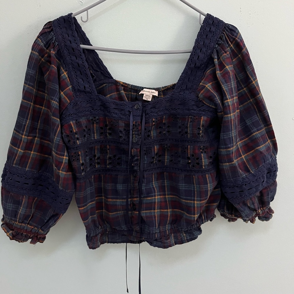 American Eagle Off Shoulder Crop Top